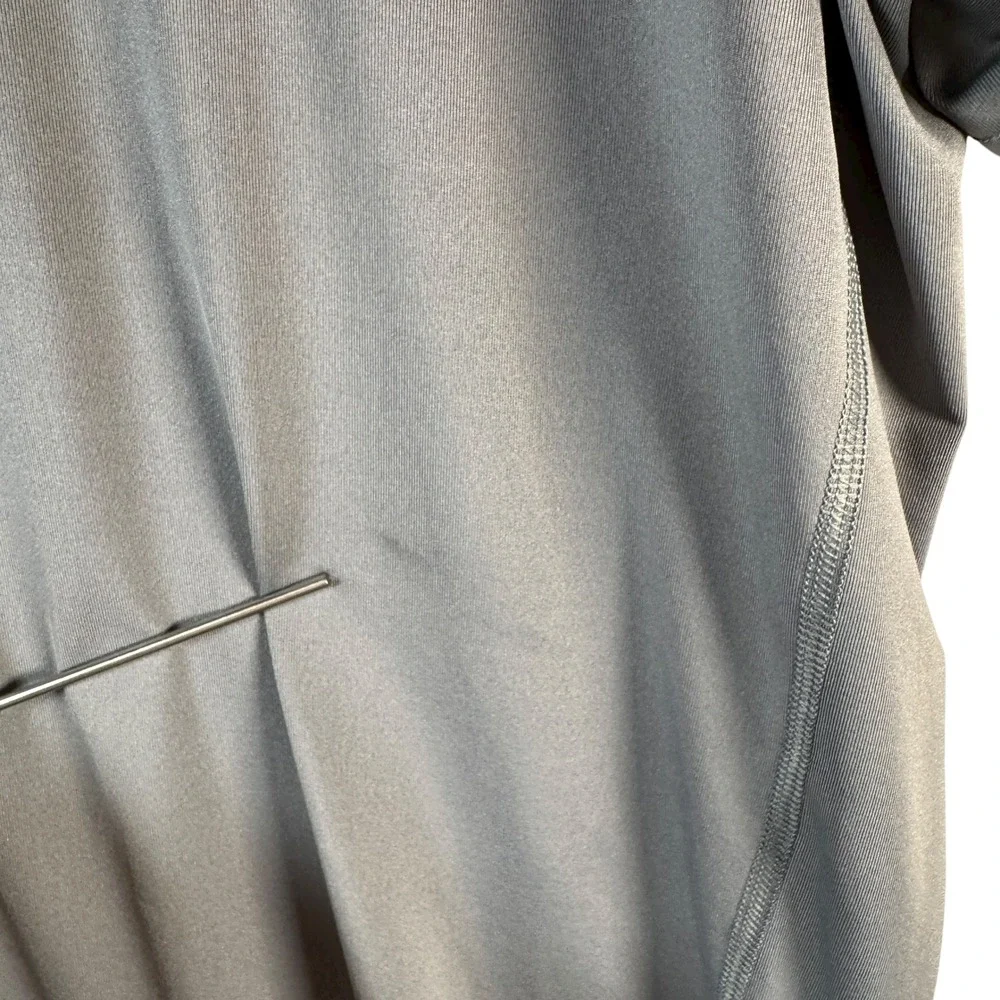 Nike Men's L Gray Dri-Fit Athletic Training T-Shirt Lightweight Moisture Wicking - Picture 6 of 9